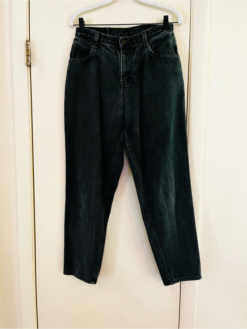 VTG 90s Model Off Duty Minimalist Washed Out Black Denim Capsule Gitano Jeans